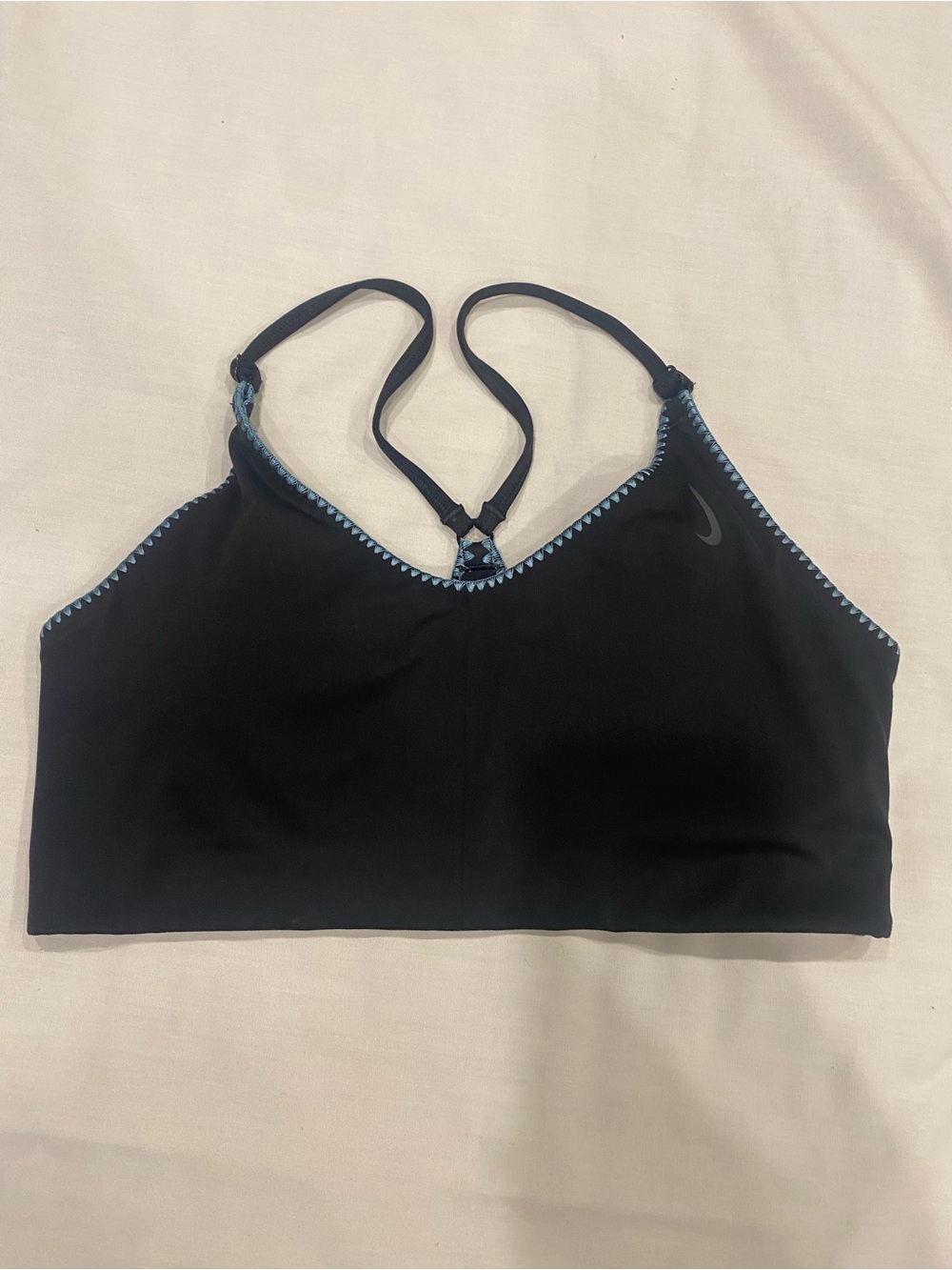 Nike TBack Black Sports Bra Medium